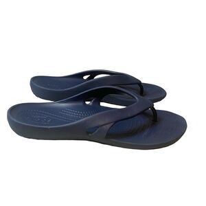 Crocs Kadee II Flip-Flops Women's Navy Blue Minimalist Comfort